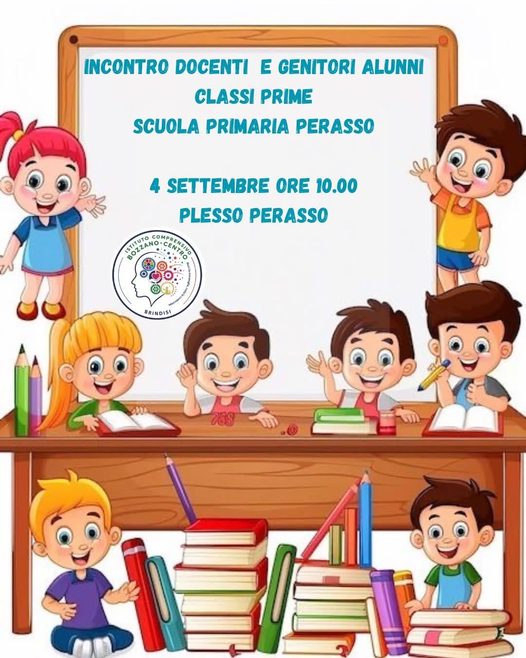 INCONTRO DOCENTI-GENITORI CLASSI PRIME PRIMARIA PERASSO