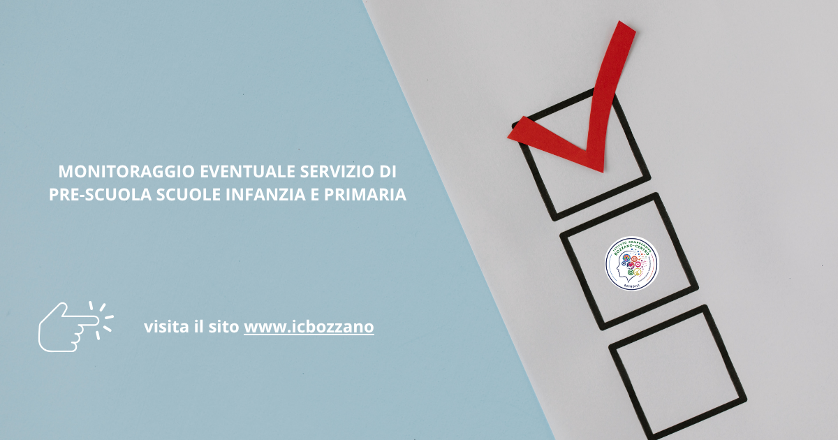 MONITORAGGIO EVENTUALE SERVIZIO DI PRE-SCUOLA SCUOLE INFANZIA E PRIMARIA